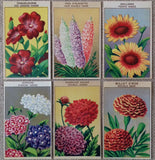 24 Vintage Seed Packet Labels Flowers Set 2