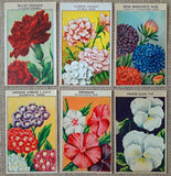 24 Vintage Seed Packet Labels Flowers Set 3